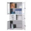 Steel filling cabinet with safe box - Image 3