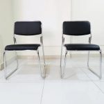 Stackable chrome office chairs on sale in Kenya.