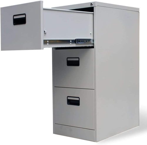 3-Drawer Metallic Cabinet