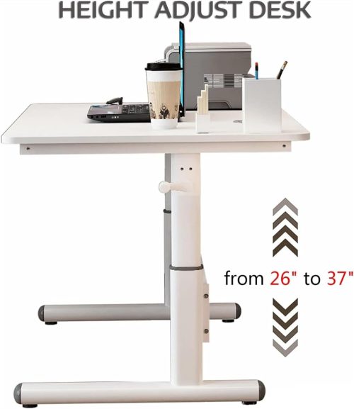 Manual height adjustable desk