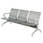 3-link nonpadded waiting bench